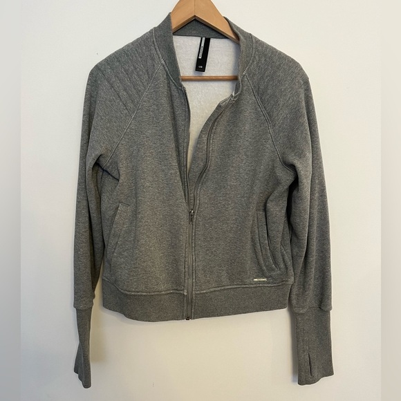 Mondetta Gray Women's Zip-Up Jacket with cozy lining size large - Picture 2 of 5
